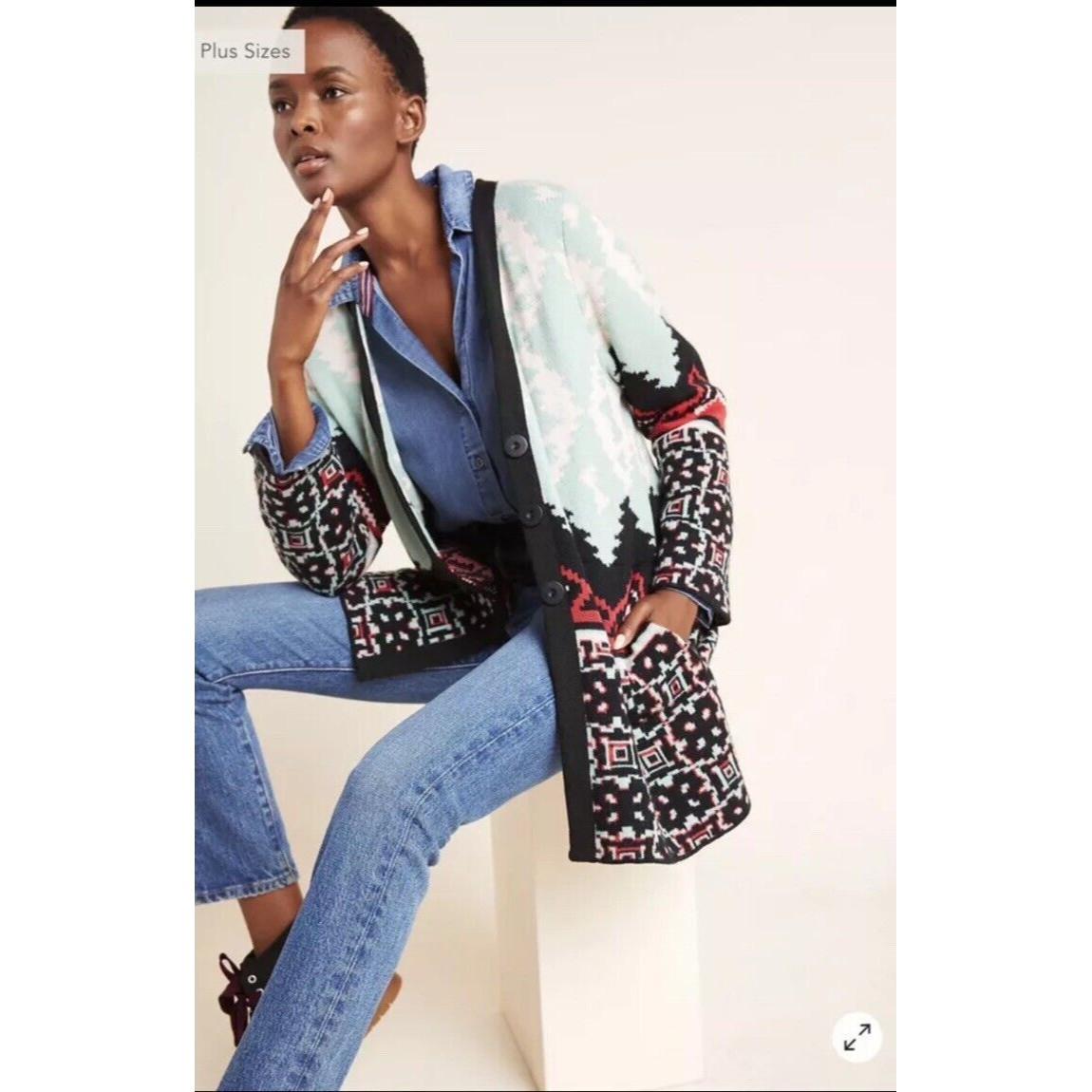 Nwt Aldomartins Anthropologie Alpine Sweater - Large Petite